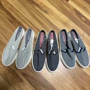 Bundle/lot of canvas slip on shoes